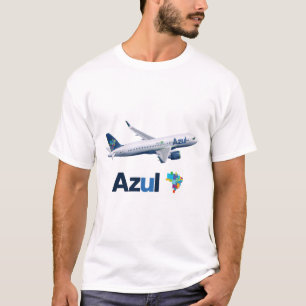 Azul Airlines Airbus A321 Airplane T-Shirt