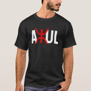 Azul Amazigh tifinagh symbol Tamazirt tamazgha fla T-Shirt