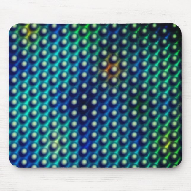 Azul esverdeado com 'esferas em relevo' mouse pad (Front)