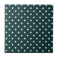 Azul Verde Polka Dots
