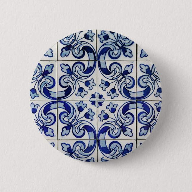 Azulejo 2 Inch Round Button (Front)