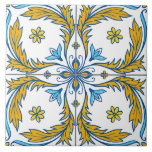 Azulejo 3 tile<br><div class="desc">Hand-drawn azulejo-inspired tile design.</div>