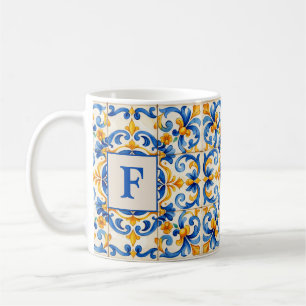 Azulejo Initial Power Coffee Mug