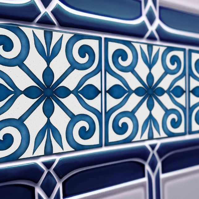 Azulejo Lisbon Patterned Talavera Ceramic Design Tile (Creator Uploaded)