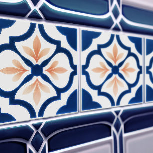 Azulejo Lisbon Patterned Talavera Ceramic Design Tile