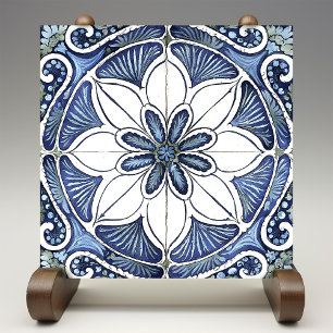 Azulejo Lisbon Patterned Talavera Ceramic Design Tile