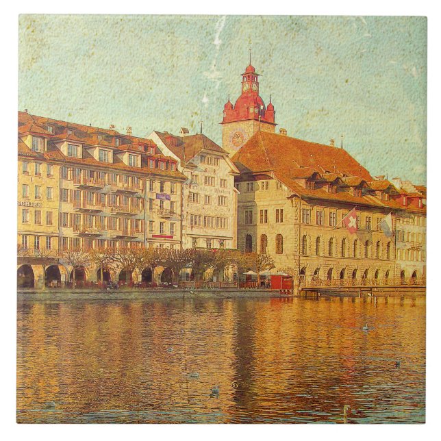 Azulejo Polaroids from Lucerne Tile (Front)