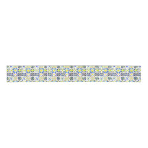 Azulejo Portuguese Majolica Ribbon Grosgrain Ribbon