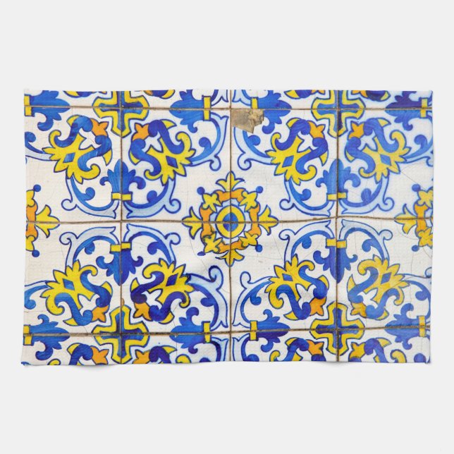 Azulejos Ceramic tiles Kitchen Towel (Horizontal)