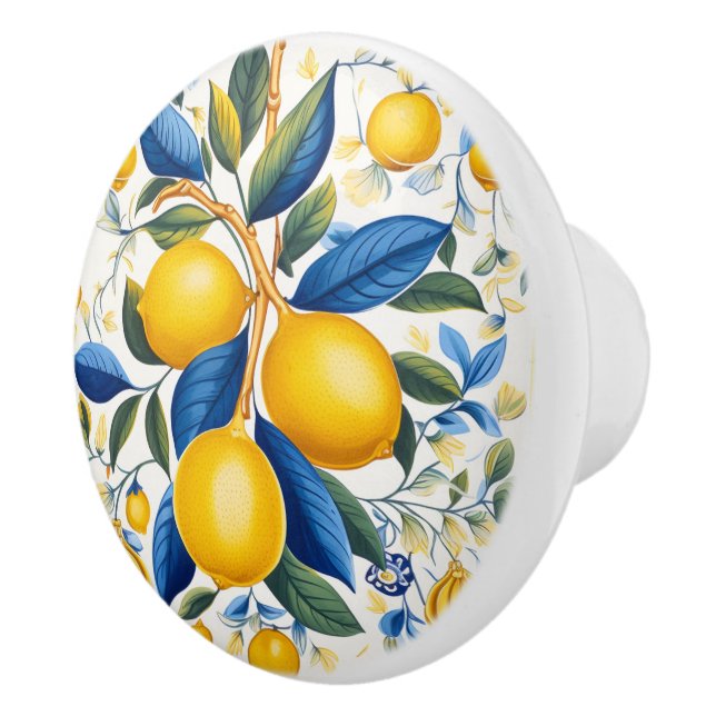 💙💛 Azulejos Costa do Sol Ceramic Knob (Right)