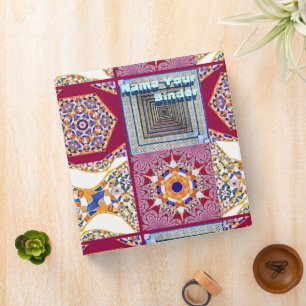 Azulejos Geometric Tiles with a CG twist Binder