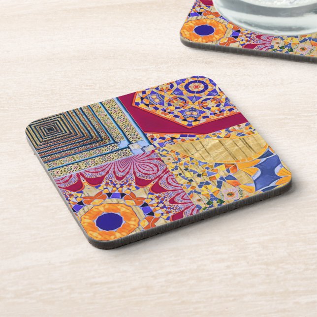 Azulejos Geometric Tiles with a CG twist Coaster (Left Side)