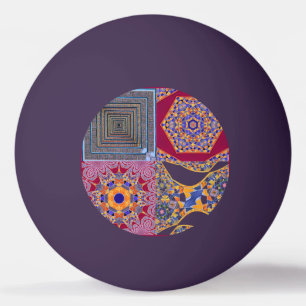 Azulejos Geometric Tiles with a CG twist Ping Pong Ball