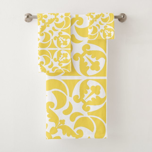 Azulejos jaune portugais espagnol méditerranéen (En situation)