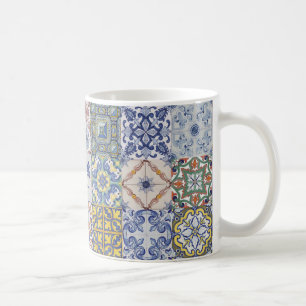 Azulejos patchwork coffee mug