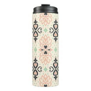 Azulejos portugal seamless pattern thermal tumbler