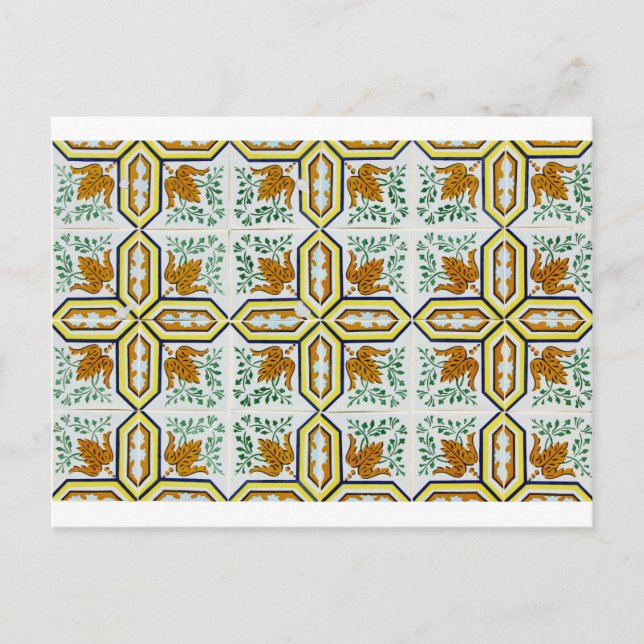 Azulejos, Portuguese Tiles Postcard (Front)