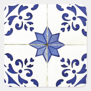 azulejos square sticker