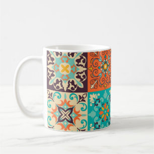 Azulejos Tiles Portuguese Boho Patchwork Coffee Mug