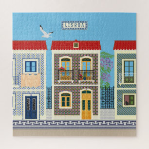 Azulejos typical house in Portugal  Jigsaw Puzzle
