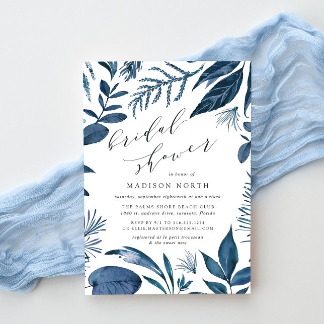 Azur sauvage | Invitation à la douche nuptiale bot (Créateur téléchargé)