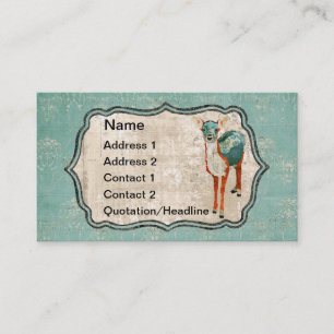 Azure & Amber Deer Business Card/Tags Business Card