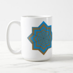 Azure and Ember Star Coffee Mug