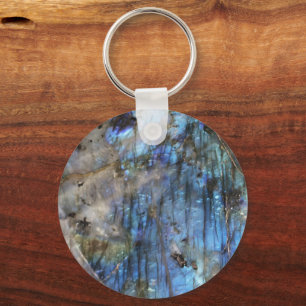Azure and Iridescence Keychain