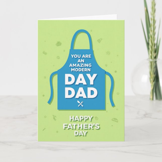 Azure Apron Amazing Dad Card (Front)