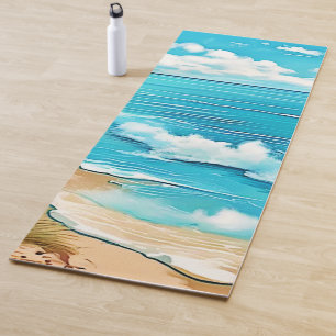 Azure Beach Calm Design Yoga Mat
