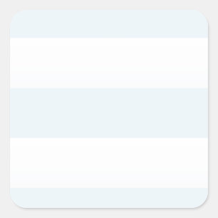 Azure Beach Stripe Square Sticker