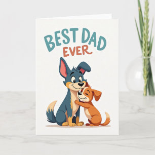Azure Best Dad Ever Art Card