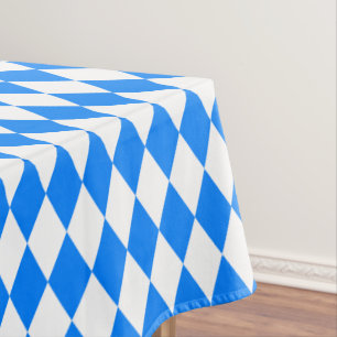 Azure Blue Harlequin Tablecloth