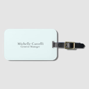 Azure Blue Professional Unique Classical Simple Luggage Tag