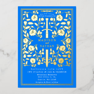 Azure Blue Royal Medieval Sword Wedding