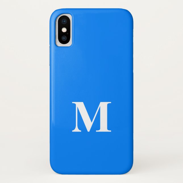 AZURE BLUE Solid Arrière - plan Coque iPhone X (Dos)