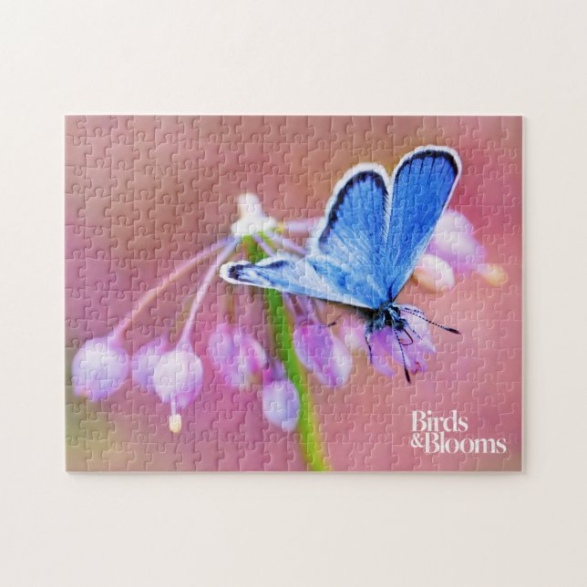 Azure Butterfly Jigsaw Puzzle (Horizontal)
