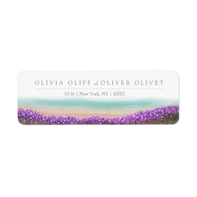 Azure Coast in Bloom Return Address (Front)