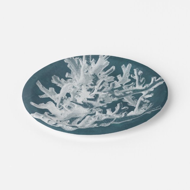 Azure Coral I Paper Plate (Angled)