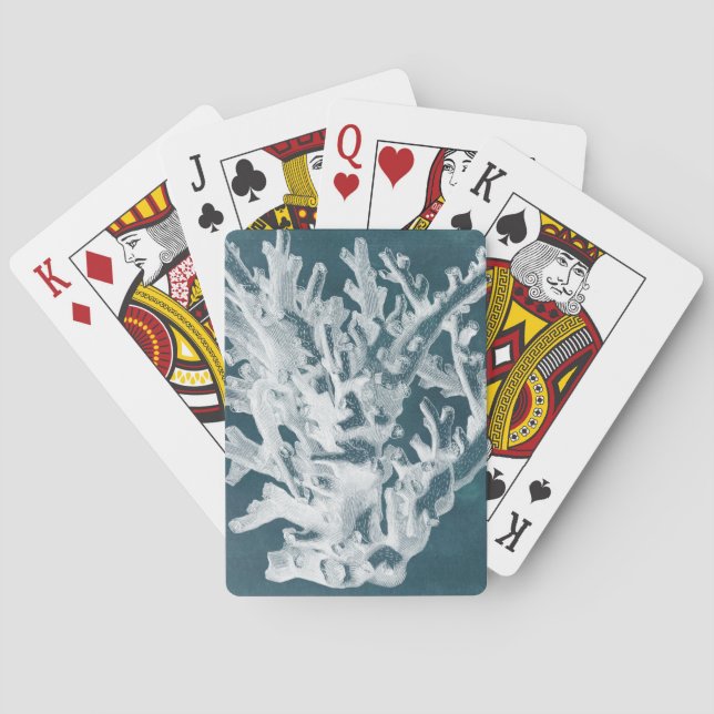 Azure Coral I Playing Cards (Back)