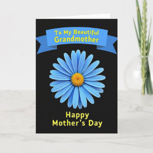 Azure Daisy Mothers Day Card