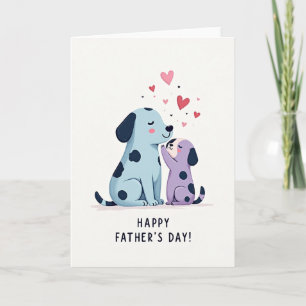 Azure Dog Fathers Day Love Card