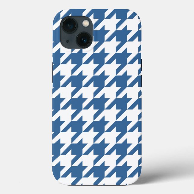 Azure Elegant Houndstooth Case-Mate iPhone Case (Back)