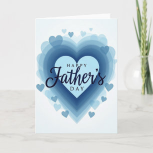 Azure Fathers Day Heart Card