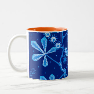 Azure Frost Flower Mug