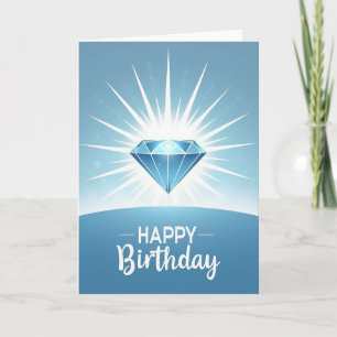 Azure Gem Birthday Card