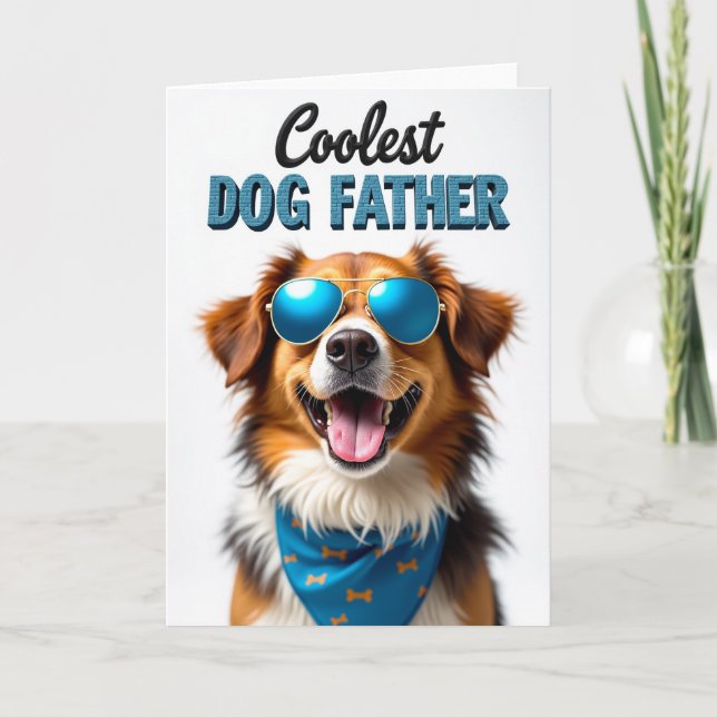 Azure Glasses Fathers Day Card (Front)