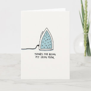Azure Iron Fathers Day Card