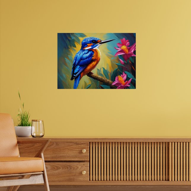 Azure Kingfisher Poster (Living Room 2)