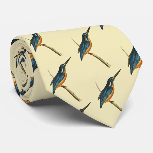 Azure Kingfisher Tie (Rolled)